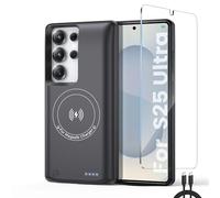 Fraternize Funda con Batería para Samsung Galaxy S25 Ultra, 10000mAh Real Estuche de Batería - Carcasa de Carga Inteligente Inalámbrica, Carcasas de Alimentación Portátiles, Cargador Externo