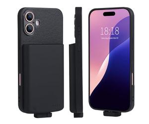 Fraternize Funda con cargador de batería para iPhone 16 Plus, funda de batería recargable portátil con carga extendida para iPhone 16 Plus, fundas de cargador de batería extendidas para teléfono