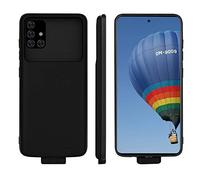 Fraternize Funda con cargador de batería para Samsung Galaxy A71 5G, batería externa de 5000 mAh para Galaxy A71 5G, cargador portátil A71 5G, funda de batería externa, color negro
