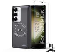 Fraternize Real 10000mAh Funda con Batería para Samsung Galaxy S23 Plus/S22 Plus, Magnética Compatible con Carga Inalámbrica Funda de Protección para Cargador de Batería de Respaldo Extendida Power