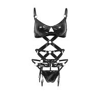Frauen - Body Caged verstellbarer Gurt Bodysuit, negro, XL