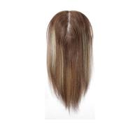 Frauen Haare - Extensiones de cabello humano de 14 pulgadas con base de encaje mono, color marrón natural, para mujer, con extensiones de cabello fino