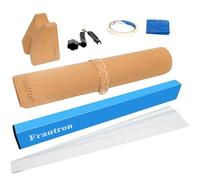 Frautron Kit de tapete de trabajo para guitarra, kit de nivelación de trastes, kit de herramientas Luthier con viga de lijado niveladora de trastes de 400 mm, alfombrilla de trabajo de guitarra y