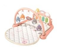 Fravsiu Babies Play Gym Mat, Non Slip Stage Based Activity Rug, Sensory Stimulation with Musical Toys, Soft Floor, Ideal for Newborns Small Kid & Tummy Development 26.77x20.47x16.34 Inches