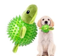 Fravsiu Bolas chirriantes para perros, Bola de punta para perros,Juguete flotante para perro rana/erizo Spiky Ball | Bola de puntiaguda flotante TPR chirriante para, Juguetes masticables para la