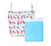 Fravsiu Bunny Cooling Mat, Small Dog Cooling Pad, Chew-Resistant Fabric, Washable Portable Design, Versatile Cold Rug for Summer, Travel, Sofa, Garden, Kennel Use, 9.45x10.43 Inches