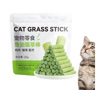 Fravsiu Cat Grass Teething Stick, Cat Grass Sticks, Cat Grass Sticks for Indoor Cats, Cat Grass Teething Stick Outdoor Cat Chew Stick for DentalHealth and Hairball Control