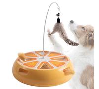 Fravsiu Cat Spinner Toy, Interactive Cat Turntable, Kitten Self-Employment Toy, Cat Exercise Toy, Smart Cat Spinner, Interactive Cat Spinner Toy for Engaging Play and Exercise in The Living Room