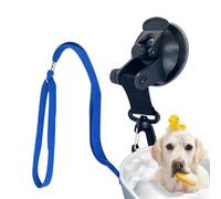 Fravsiu Correa de sujeción para bañera de aseo de perro, Correas de baño para perros con ventosa | Accesorios de ducha y baño con cabestro para el baño de nylon para perros,Cable de