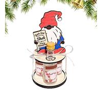 Fravsiu Decorative Wine Rack, Holiday Accessory, Creative Liquor Holder, Festive Drink Storage, Stylish Wine Display Creative Christmas Wine Storage Unique Decorative Wine Rack for Beverages