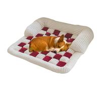 Fravsiu Dog Bed Mat, Chess Patterned Dog Mat, Couch Cat Protector Cover, Fuzzy Calming Dog Bed Mat, Anti-Slip Pet Couch Cover, Impermeable Sofá Protector para Pequeñas Pets