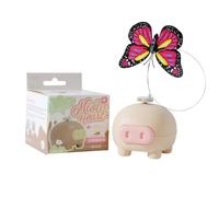 Fravsiu Electronic Cat Toy, Butterfly Cat Teaser, Interactive Pet Game, Automatic Moving Wand, Battery Operated, Indoor Exercise Play for Cats All Breeds, 2.76x2.56x2.56 Inches