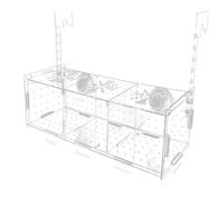 Fravsiu Fish Breeding Box, Aquarium Breeding Box, Breeding Tanks for Fish, Acrylic Clear Breeder Box, Aquarium Breeder Box, Multifunctional Fish Incubator, No Slip Breeder Box, for Guppy Shrimp Small