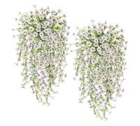 Fravsiu Flores Falsas,Centros De Mesa Seda Sintética Realistas | Arreglo Floral Artificial 2 Piezas para Bodas,para Jardín Patio Pared Ventana Salón Casa De Campo Oficina