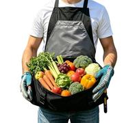 Fravsiu Harvesting Apron Carrier, Adjustable Cross Back, Quick Release Strap with Strong Grip, Outdoor Tool with, 23.62 Inches Farming Accessory, Picking for Gardeners Yard Orchard Vegetables
