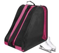 Fravsiu Ice Skate Backpack, Multi Layer Ice Skating Shoes Storage Bag, Breathable Ice Skate Carrier, Organized Skating Gear Bag for Travel, Practice, and Daily Skating Accessories