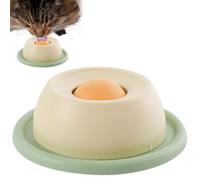 Fravsiu Lick Plate for Cats, Round Rotating, Interactive Slow Feeder, Puzzle Food Bowl, Anti-Vomiting Cat Toy, Fun Cat Feeder, Cat Slow Feed Bowl, for Interactive Feeding Sessions