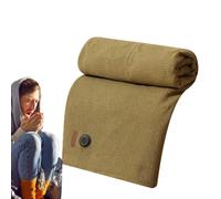 Fravsiu Manta calefactable ponible Manta Calefactable Portátil Y Segura | Suave y Amigable con la Piel para Manta, Poncho Cálido Envolvente, Oficina y Viaje, Chal , Camping, Clima
