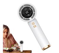 Fravsiu Portable Fan, Personal Pocket Turbo Cooler, 13000 RPM High-Speed Air Circulator, Low Noise Design, Digital Display, Compact Cooling Device for Women and Men, Travel-Friendly