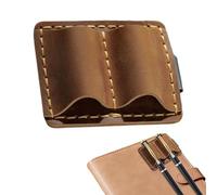 Fravsiu Portalápices de cuero con clip,Resistente al Desgaste y Portátil,Bucle con clip de portalápices - para Oficina, Conferencias, Escuela, Clase, Universidad, Laboratorio, Viajes, Farmacia