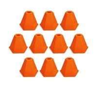 Fravsiu Reusable Soccer Cones, 10-Piece High Visibility, All-Weather Training Cones, for Material, Soccer Agility with Sturdy Function, Multi-Sport Training Function, for Basketball Skating Pet