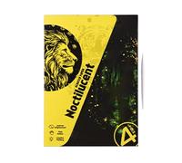 Fravsiu Scratch Off Art, Luminous Scuff Painting Card Set of 4, A4 Handmade Graffiti Landscape & Animal Artwork Toys, Creative Craft Supplies for Kids and Adults 8,27 x 5,91 pulgadas