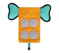 Fravsiu Treat Dispensing Toys, Interactive Food Dispenser, Sound Slow Feeder, Medium Teething, Puzzle Games for Puppy Training, Enrichment, Large Dog, Boredom, Busy Time Use, 9.06x7.76x1.18 Inches