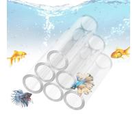 Fravsiu Tubos de camarón - Nido de camarones acrílico transparente refugio para peceras - Tubo de acuario de camarones cueva hábitat de cría, tubos escondidos para camarones pequeños y peces