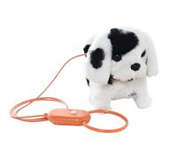 Fravsiu Walking Puppy Toy for Kids, Realistic Purring Stuffed Dog with -Real Movement, Interactive Model Pet for Sturdy, Family Fun, and Home Playtime 5.12x3.15x5.91 Inches