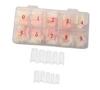 FRCOLOR 1 Caja De Piezas Bricolaje Uñas Falsas Uñas Uñas Postizas Uña Del Dedo Del Pie Equipo Uñas Artificiales Gel Brillantina Embalaje Pegatinas De Uñas Para Navidad