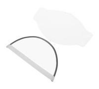 FRCOLOR 1 Juego Ala de la máscara de lluvia gorro impermeable Accesorio desmontable transparente abrigos de lluvia chaqueta banda agua escudo para la lluvia máscara impermeable el plastico