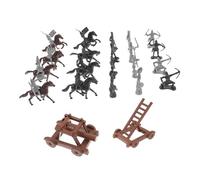 FRCOLOR 1 Juego Conjunto de Mini Figuras de Soldados Medievales Figuritas de Personajes Miniatura para Decoración de y Mesas de Juguetes