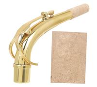 FRCOLOR 1 juego Cuello Curvado de Repuesto para Saxofón de Latón con de Corcho Accesorio Estable y Reutilizable para Músicos