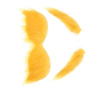 FRCOLOR 1 Juego De Accesorios De Película para Fiestas Espectáculos Barba Kit De Cejas Cejas Postizas Decoraciones para Barba Barbas Postizas Fiestas Barba Halloween Decoración