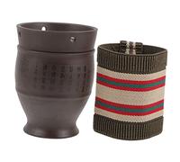 FRCOLOR 1 juego de olla de moxibustión, herramienta de, de mano, taza de guasha, limpiador de moxa, quemador de moxa, rascar, moxibustión, lata de cuidado, accesorios de cerámica,