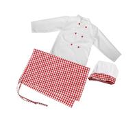 FRCOLOR 1 Juego De Ropa De Chef Para Delantal Infantil Disfraz De Chef Juego De Rol Disfraz De Chef Poliéster