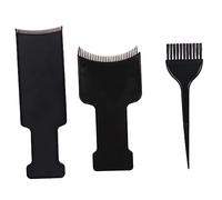 FRCOLOR 1 juego de tinte para el cabello tablero resaltador broma tintura focos desenredador tableros destacar reflejos peine de tinte de peluquería tablero de resaltado plastico abs Black
