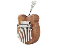 FRCOLOR 1 juego Kalimba Portátil de Teclas para Dedo Piano Pulgar Duradero Color Marrón para Adultos para de Cumpleaños y Navidad