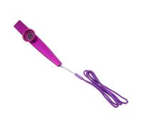FRCOLOR 1 Juego Kazoos de Metal Pequeños con Diafragmas de Flauta Instrumentos Musicales para Incluye Kazoo con Cuerda y Membranas para Aprendizaje Musical y Acompañamiento de Guitarra y