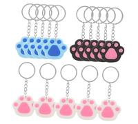 FRCOLOR 1 Juego Llavero Perro Linda Cadena De Llaves Para Mujeres Nombre Kawaii Keychains Mochila Favores De Fiesta De Gato Keychain for Keys Gel De Sílice 15 Piezas