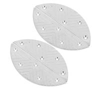 FRCOLOR 1 Juego Metálicos Resistentes Al Desgaste Para Calzado De Hombre. Almohadillas Para Zapatos Protector Único Del Talón Almohadilla De Reparación De Talón De Metal 2 Pares