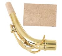 FRCOLOR 1 juego Saxofón Curvado de Repuesto con de Corcho Accesorio de Cuello de Latón para Músicos Ligero y de Usar