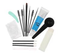 FRCOLOR 1 Juego Set De Crema Para Cejas Teñido De Cejas Casero Gel Para Cejas Marron Oscuro Líquido Reparador De Cejas a Prueba De Sudor Herramienta De Maquillaje De Cejas Black Pegar