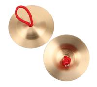 FRCOLOR 1 par Cymbales de Cobre para Instrumentos Musicales para Danza Fomentan el Ritmo Coordinación Actividades Educativas y Festivas