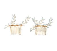 FRCOLOR 1 Par De Tocados De Boda Para Dama De Honor Tocado De Boda Tocado Elegante Para