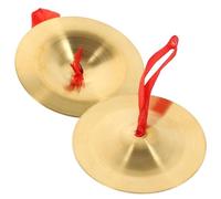 FRCOLOR 1 par Mini de Danza para Dedos de Cobre Instrumento Musical Infantil Juguete Educativo para Material Duradero y Seguro para Desarrollar Habilidades Musicales