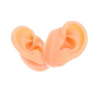 FRCOLOR 1 Par Modelo De Oreja De Silicona Oreja Falsa Perforaciones Falsas En Las Orejas Modelo De Pantalla De Oído Piercing Practica Partes del Cuerpo Orejas Falsas Khaki Gel De Sílice