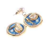 FRCOLOR 1 Par Pendientes De Concha Pendientes Irregulares Señoras Cuelgan Pendientes Pequeños Pendientes Colgantes Para Mujer Pendientes Colgantes Para Mujer Boho Aleación