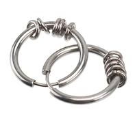 FRCOLOR 1 Par Pendientes De Hombre Pendientes De Moda Pendientes Para Hombres Semental Pequeño Oro Aretes Joyería Elegante Para Las Orejas Piercings Joyería Acero Inoxidable Silver