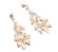 FRCOLOR 1 Par Pendientes de sello de pavo real de moda declaración filigrana colgado earrings pendientes de disfraz para mujer delicados aretes colgantes para mujer aretes estéticos Metal